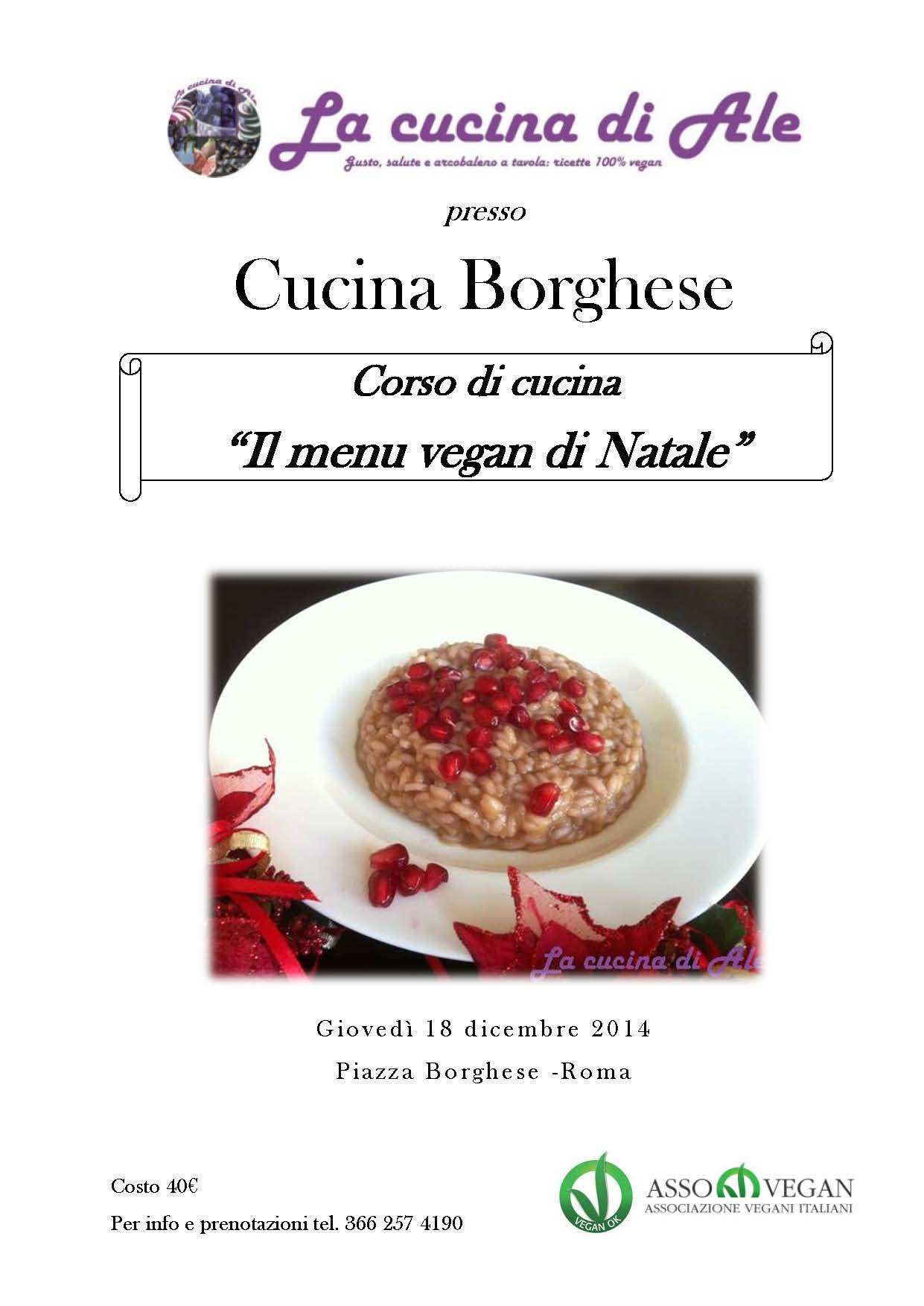 "Il menù delle feste", il corso a Cucina Borghese
